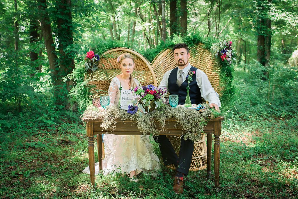 Chic Unique Vintage Rentals, Misty Saves the Day, Melody Gillikin Photography, Fluttering Flowers, Boho Wedding, Virginia Wedding