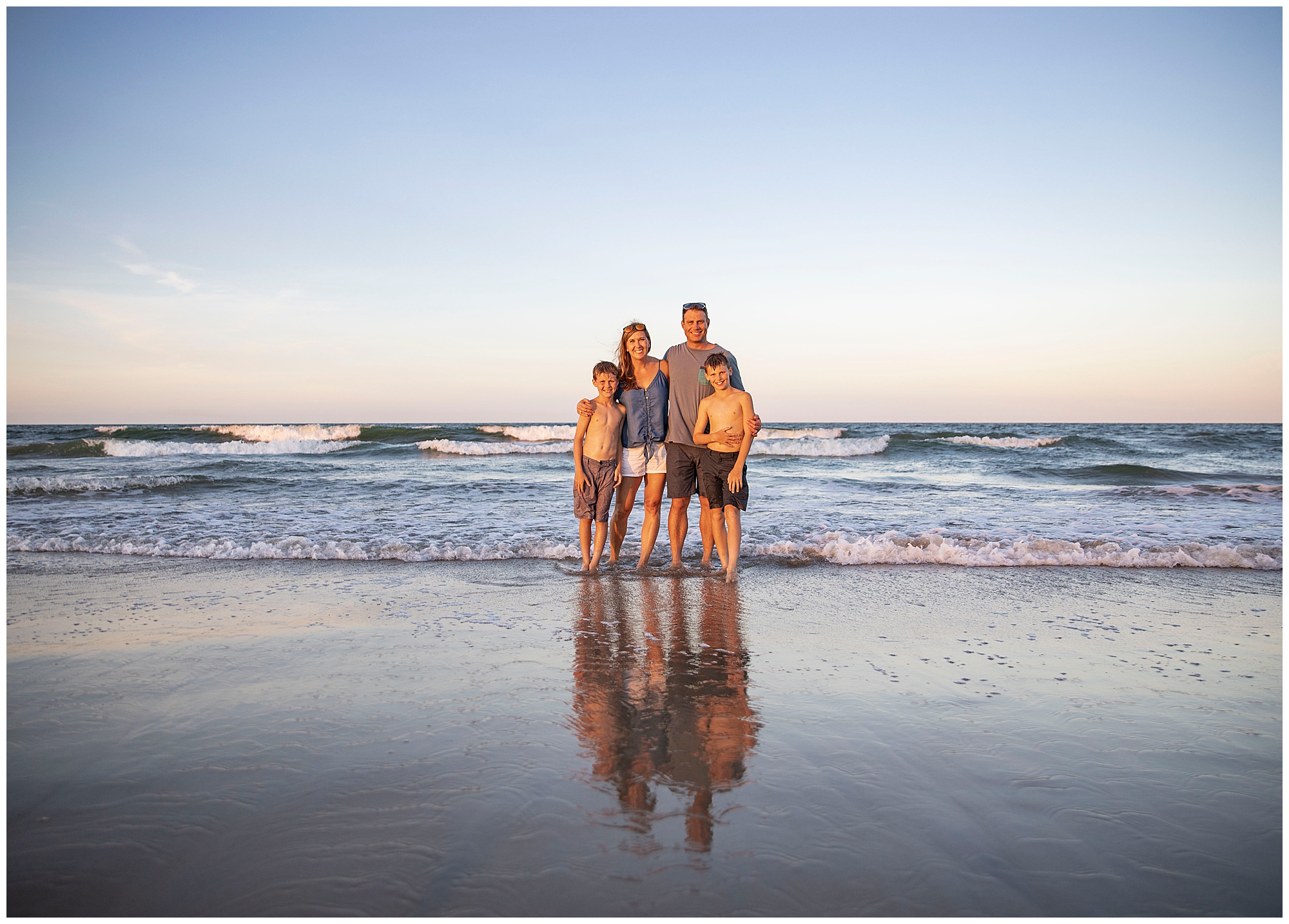 sandbridge family photos, misty saves the day, virginia beach family photos
