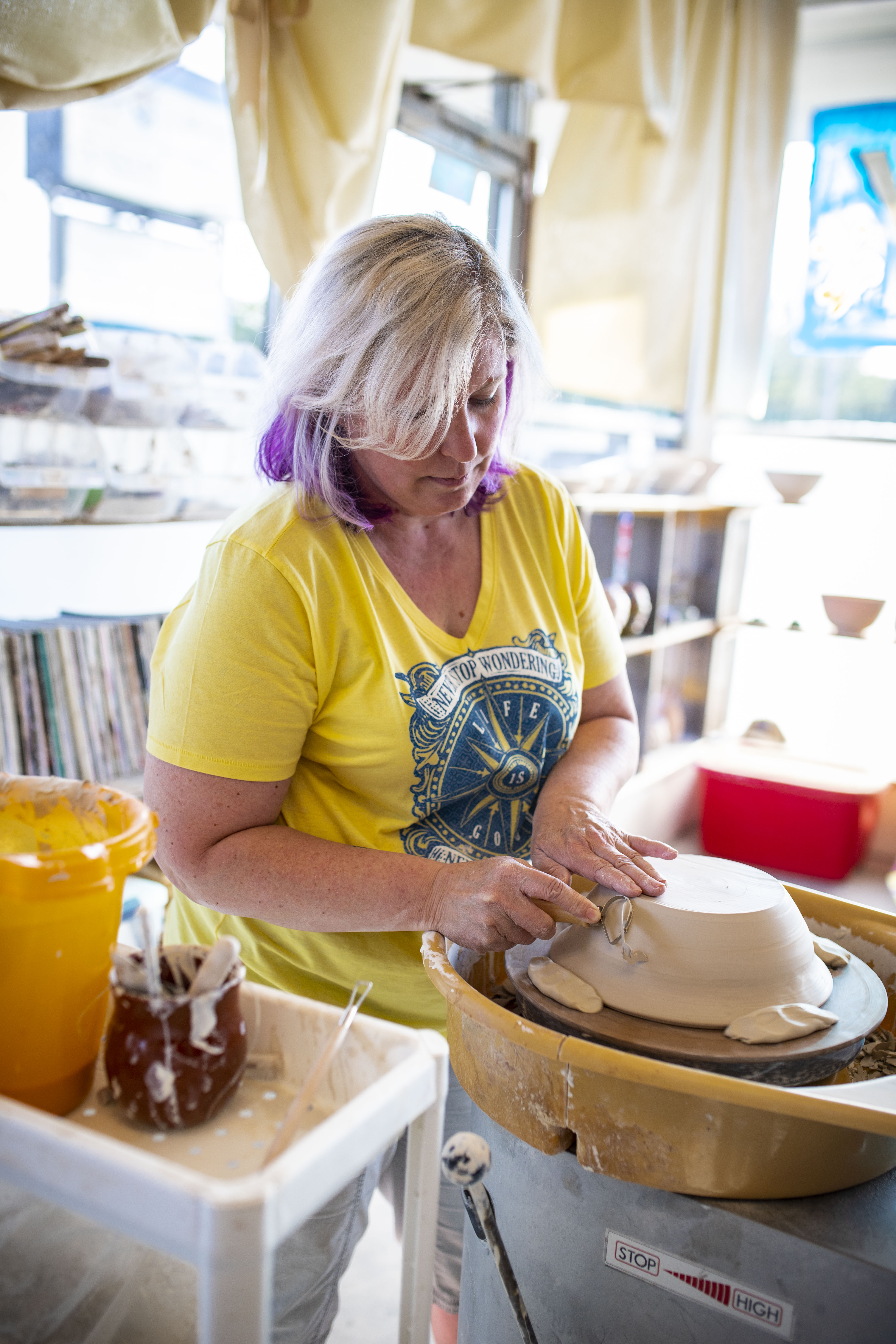 all hands pottery, misty saves the day, norfolk content photography