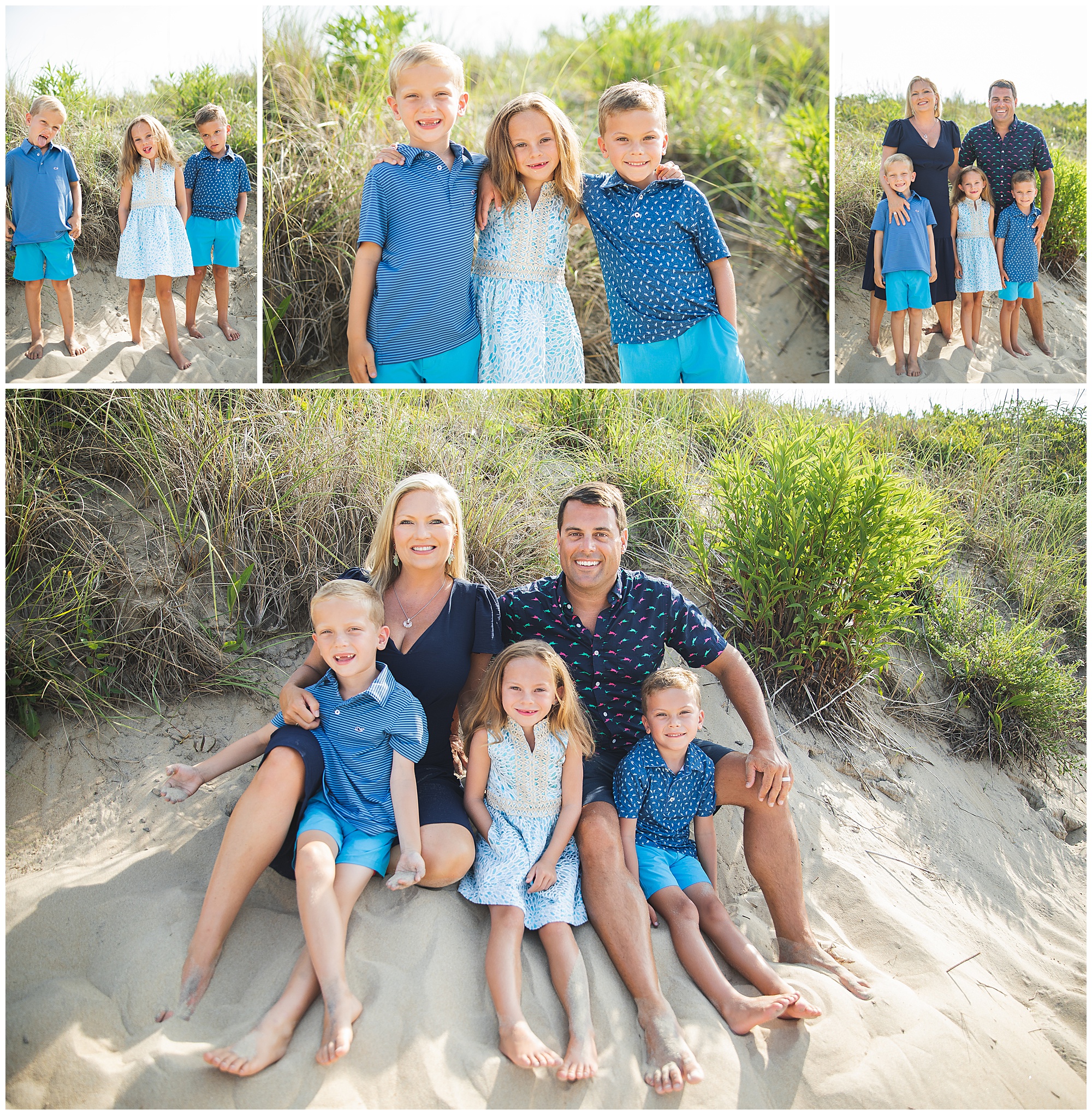 little island family session, misty saves the day, sandbridge family photos