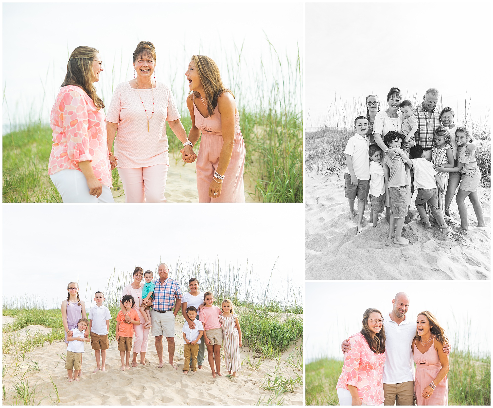 sandbridge vacation family photos, misty saves the day, virginia beach family photos