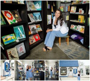 peach tree books, cape charles shopping, cape charles headshots, chelsea axelrod, misty saves the day