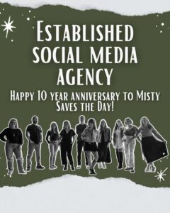 ten year business anniversary for an established social media agency in virginia