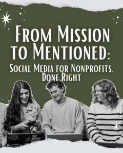 social media managers working on their phone and laptops for nonprofit organizations