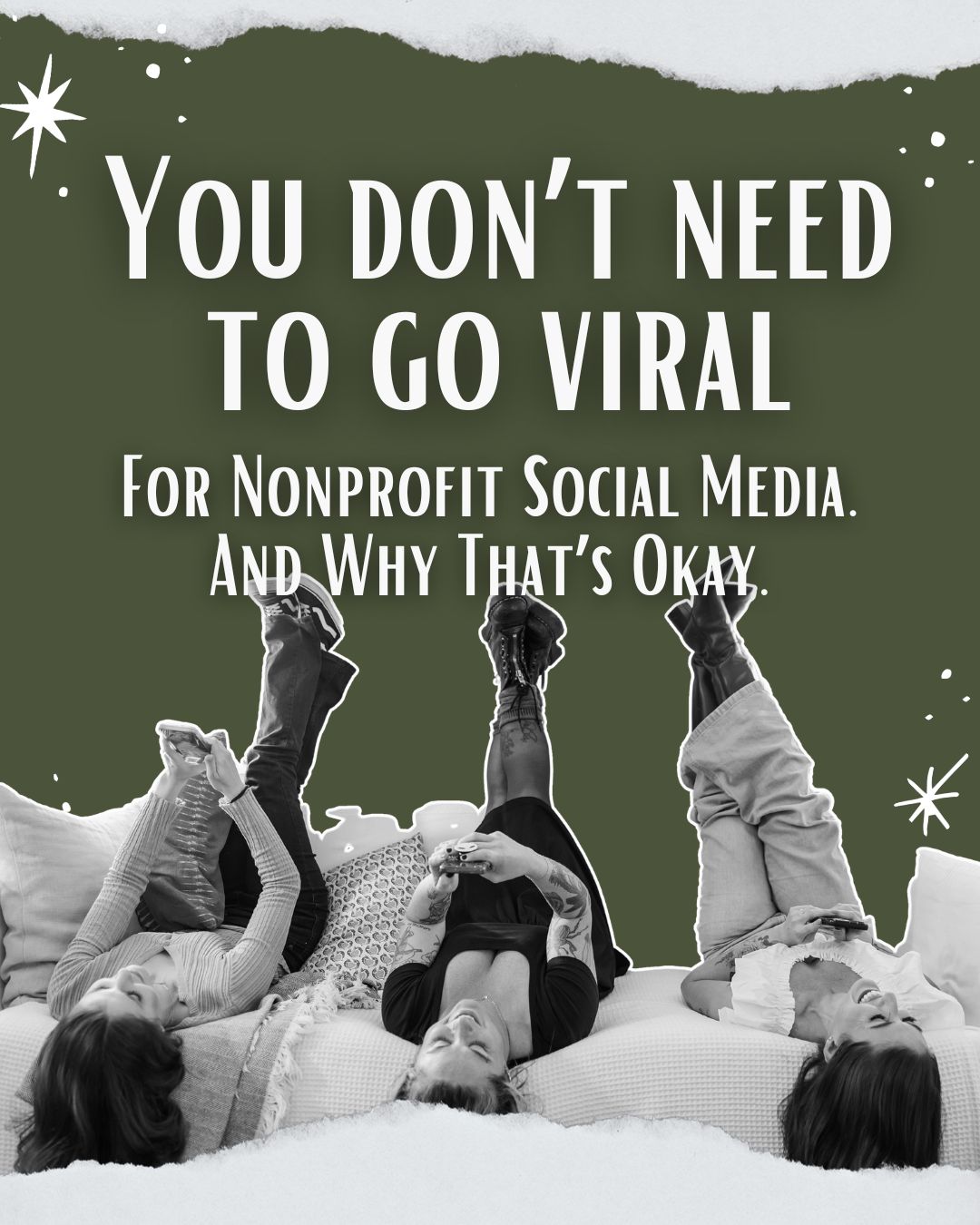 social media managers explaining why nonprofits don't need to go viral on social media to move their mission forward