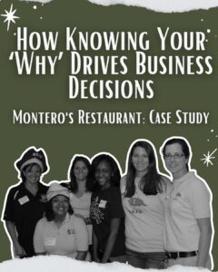 A group of restaurant employees volunteering