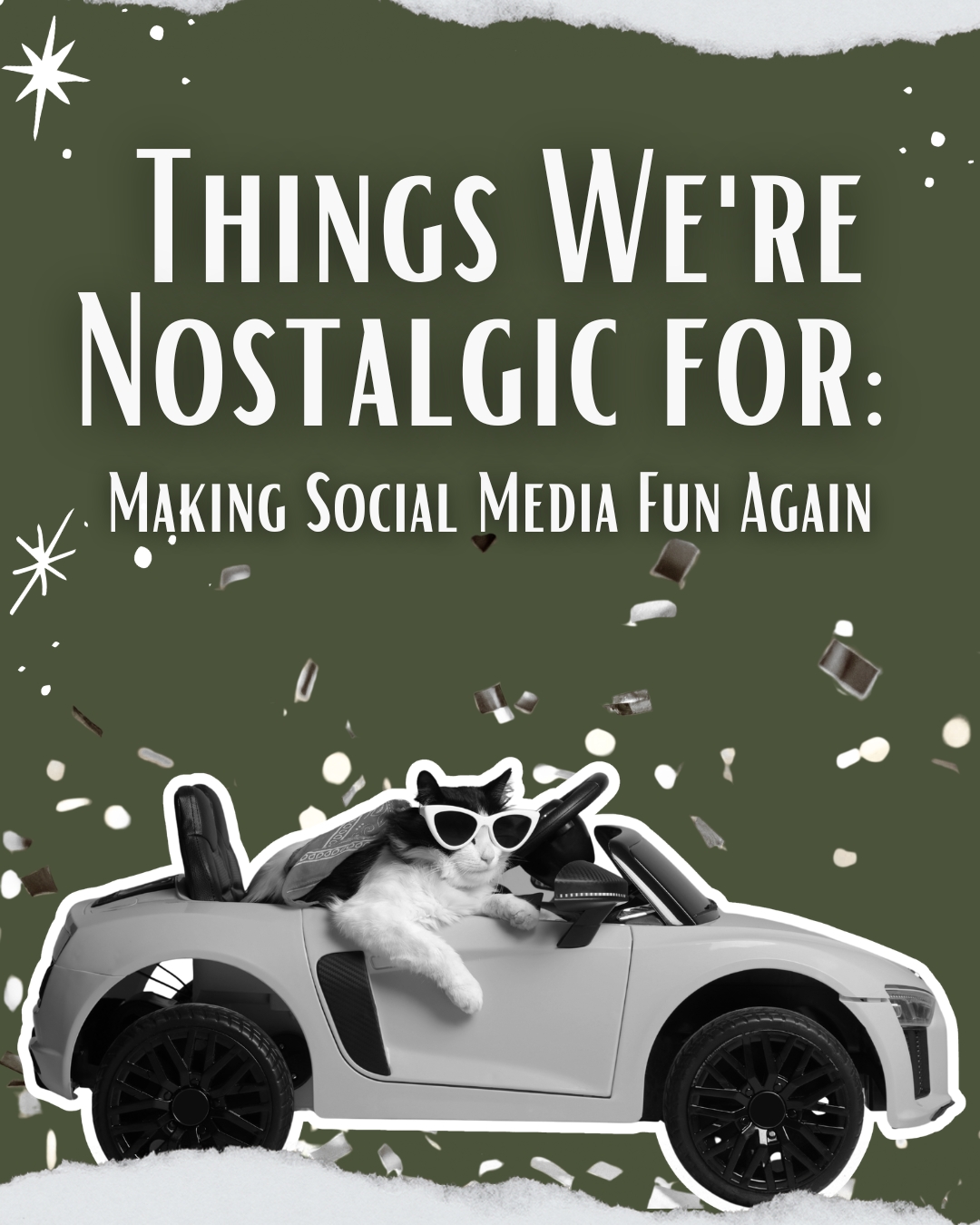 a cat in a kid car with sunglasses on