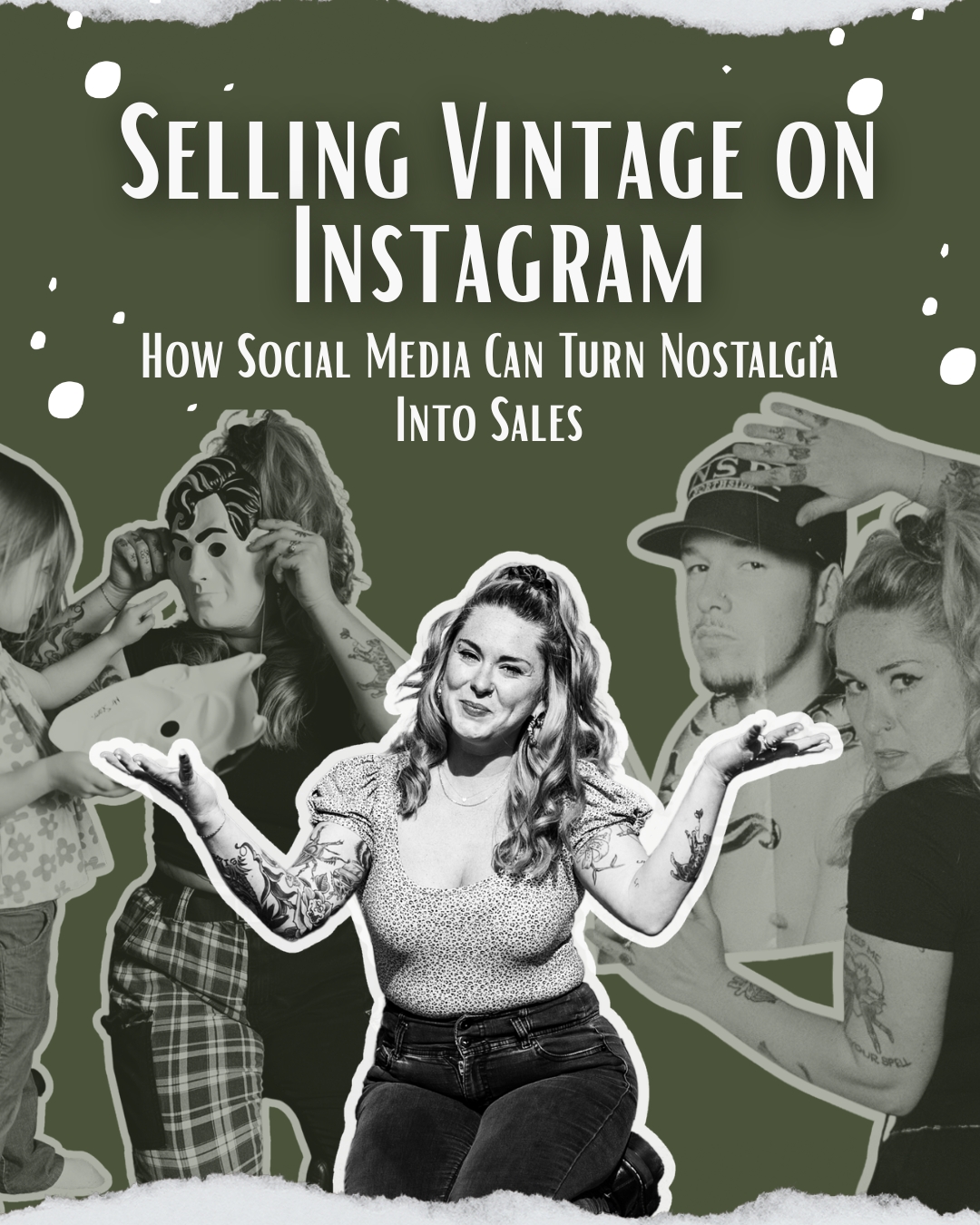 phoebe the owner of Stay Weird Vintage, nostalgia sells on instagram