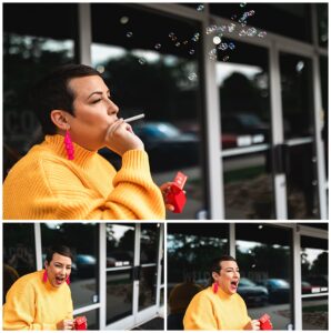 Crystal Salazar, Unique Virginia Beach content photos, Misty Saves the Day