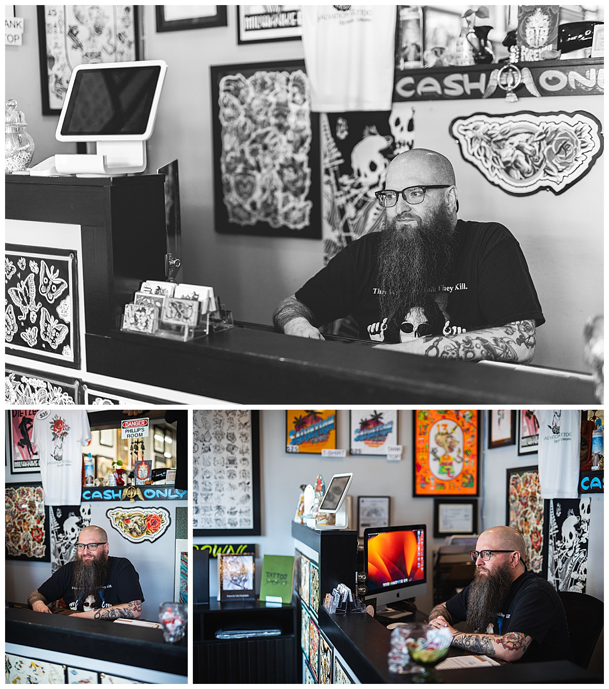 Richmond tattoo shop marketing, Richmond marketing photographer, Richmond social media manager, Misty Saves the Day, Virginia social media manager