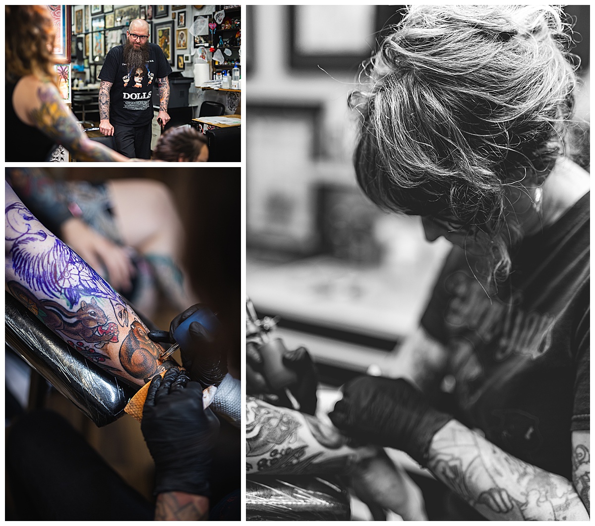 Richmond tattoo shop marketing, Richmond marketing photographer, Richmond social media manager, Misty Saves the Day, Virginia social media manager