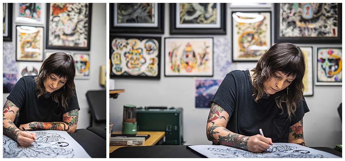 Richmond tattoo shop marketing, Richmond marketing photographer, Richmond social media manager, Misty Saves the Day, Virginia social media manager