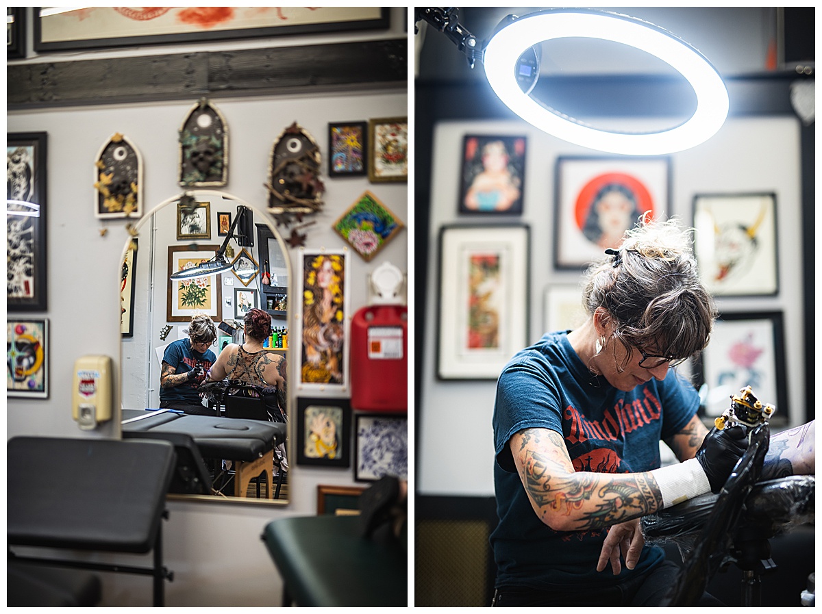 Richmond tattoo shop marketing, Richmond marketing photographer, Richmond social media manager, Misty Saves the Day, Virginia social media manager