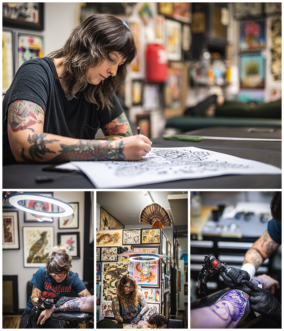 Richmond tattoo shop marketing, Richmond marketing photographer, Richmond social media manager, Misty Saves the Day, Virginia social media manager