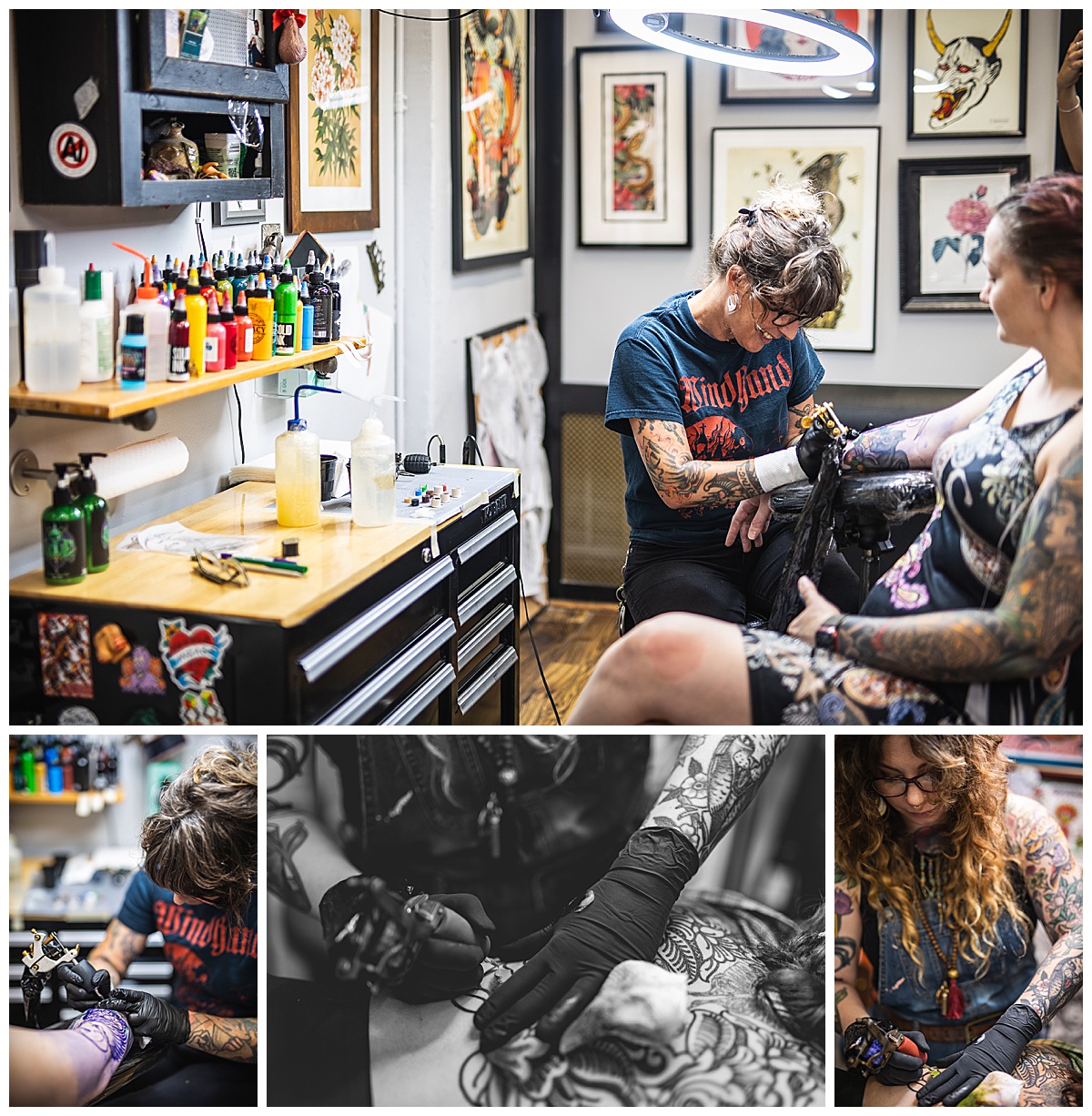 Richmond tattoo shop marketing, Richmond marketing photographer, Richmond social media manager, Misty Saves the Day, Virginia social media manager