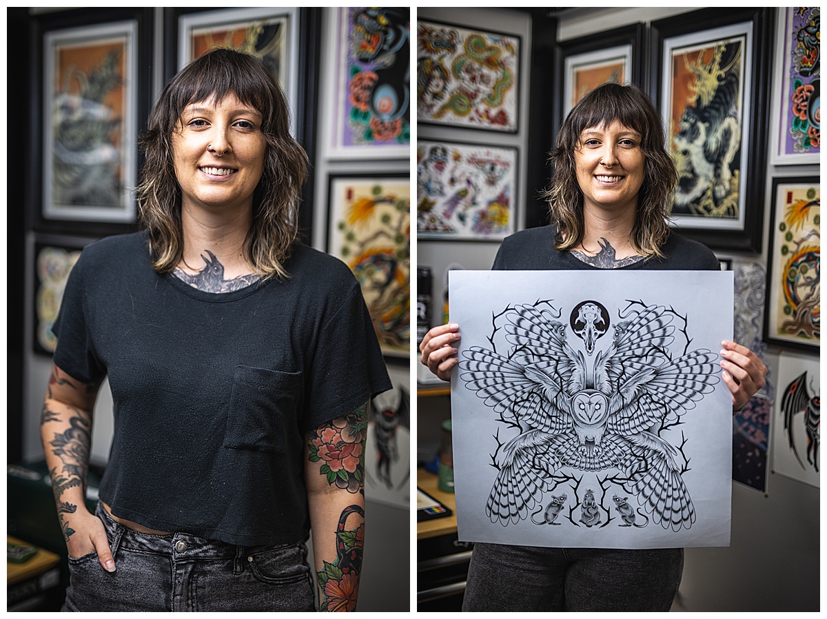 Richmond tattoo shop marketing, Richmond marketing photographer, Richmond social media manager, Misty Saves the Day, Virginia social media manager