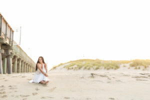 Sandbridge Virginia Beach senior photos, Misty Saves the Day, Little Island senior session